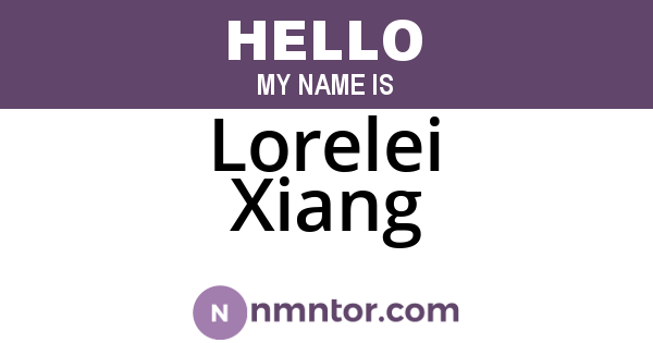 Lorelei Xiang