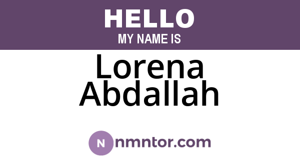 Lorena Abdallah