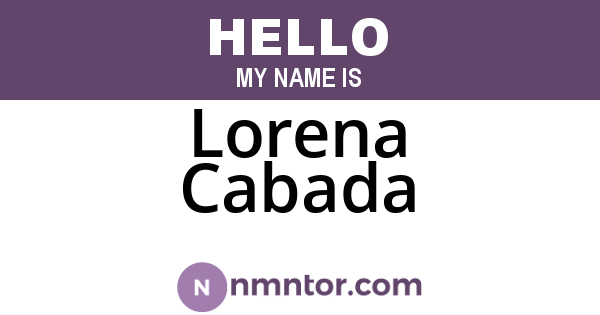 Lorena Cabada