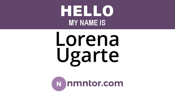 Lorena Ugarte