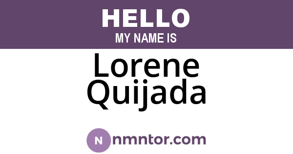 Lorene Quijada