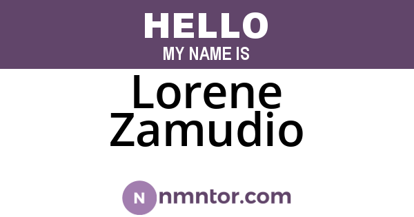 Lorene Zamudio