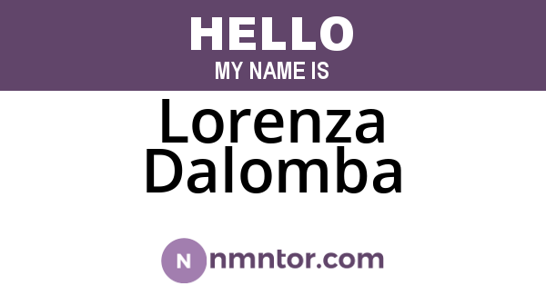 Lorenza Dalomba