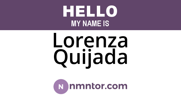 Lorenza Quijada