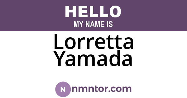 Lorretta Yamada