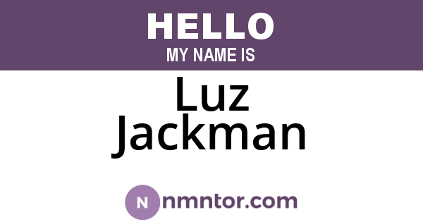 Luz Jackman