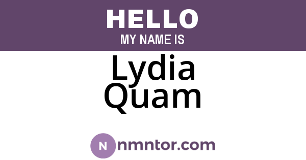 Lydia Quam