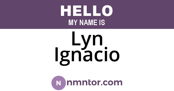 Lyn Ignacio