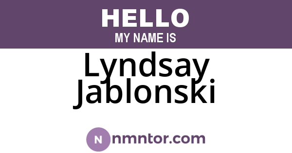 Lyndsay Jablonski