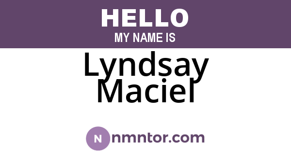 Lyndsay Maciel