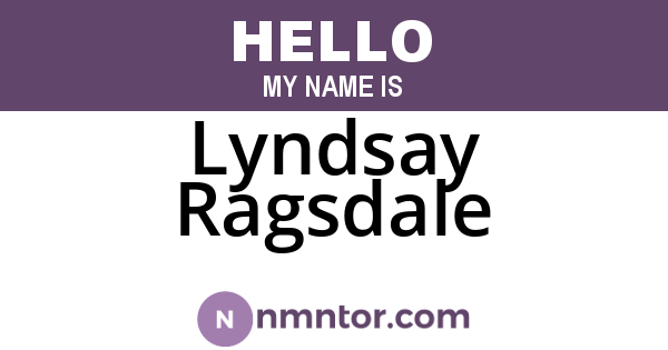 Lyndsay Ragsdale