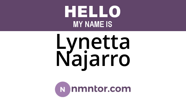 Lynetta Najarro