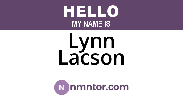 Lynn Lacson