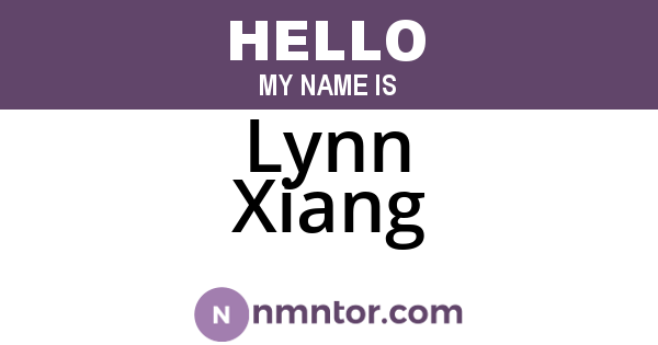 Lynn Xiang