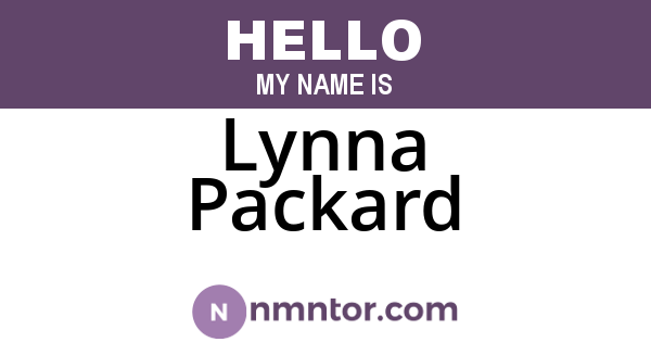 Lynna Packard