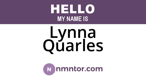 Lynna Quarles