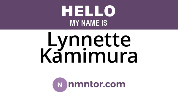 Lynnette Kamimura