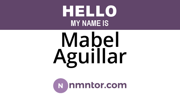 Mabel Aguillar