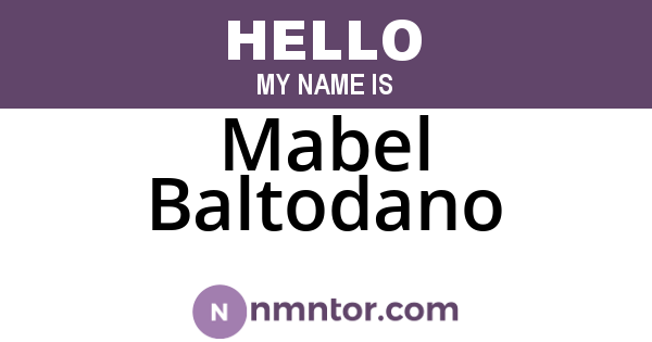 Mabel Baltodano