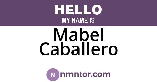 Mabel Caballero