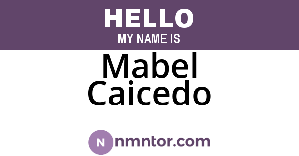 Mabel Caicedo