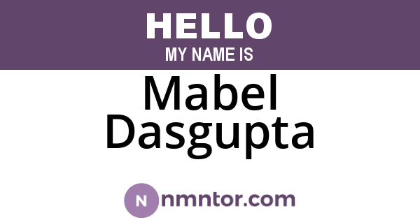 Mabel Dasgupta