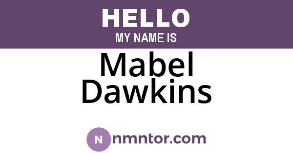 Mabel Dawkins