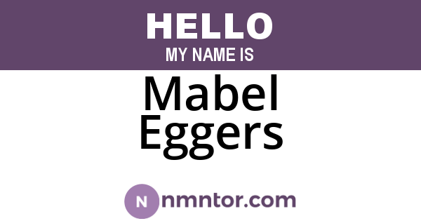 Mabel Eggers