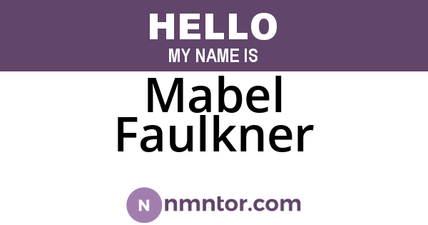 Mabel Faulkner
