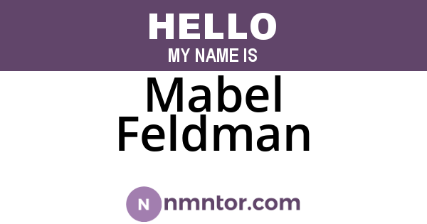 Mabel Feldman