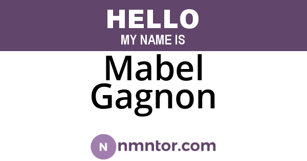 Mabel Gagnon