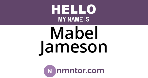 Mabel Jameson