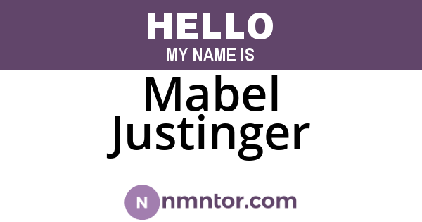 Mabel Justinger