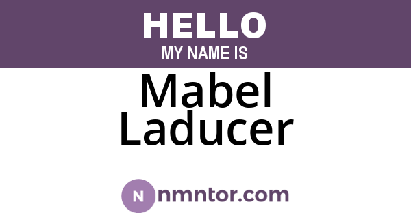 Mabel Laducer
