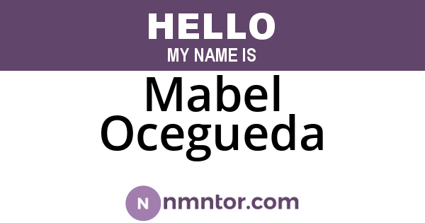 Mabel Ocegueda
