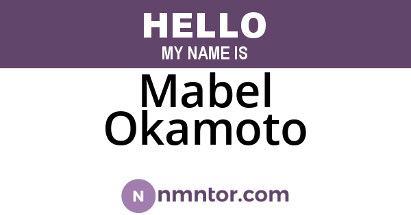 Mabel Okamoto