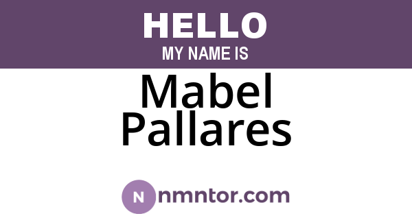 Mabel Pallares