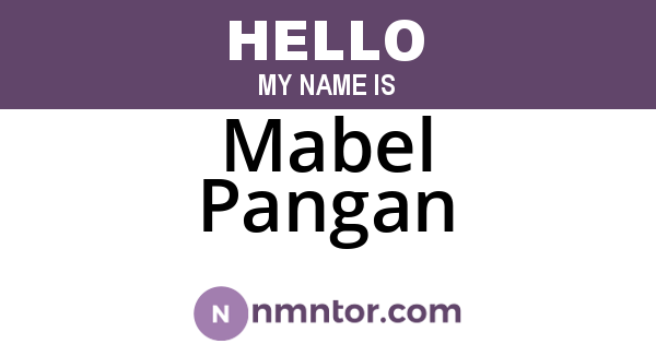 Mabel Pangan
