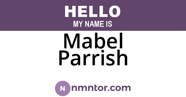 Mabel Parrish