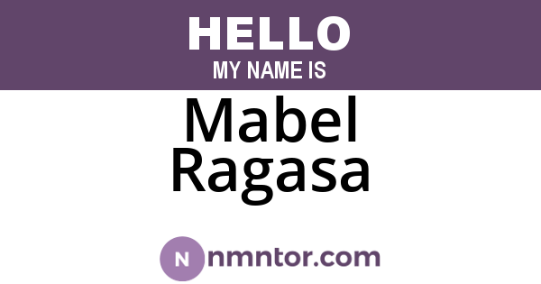 Mabel Ragasa