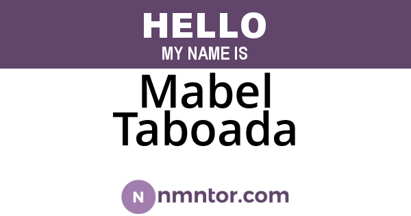 Mabel Taboada