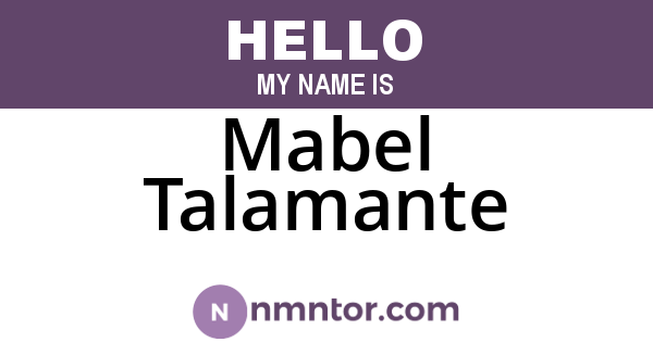 Mabel Talamante