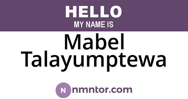 Mabel Talayumptewa