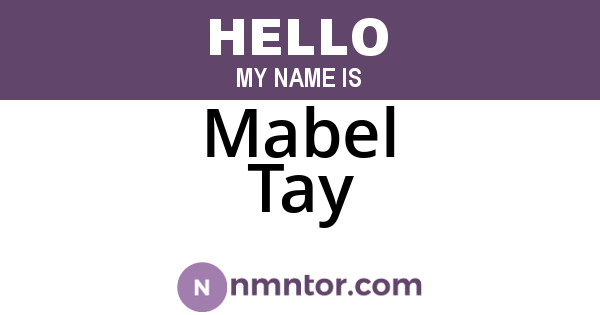 Mabel Tay