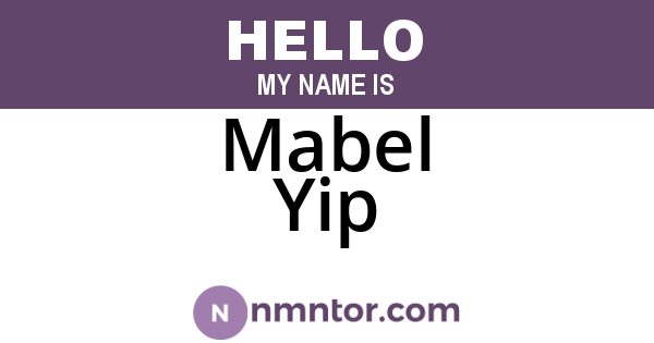 Mabel Yip