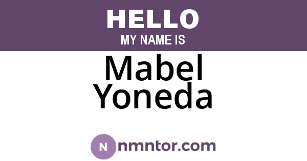 Mabel Yoneda