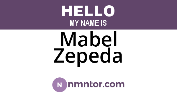 Mabel Zepeda