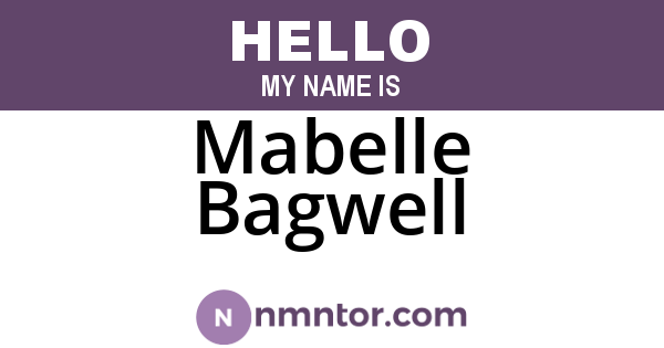 Mabelle Bagwell