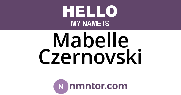 Mabelle Czernovski
