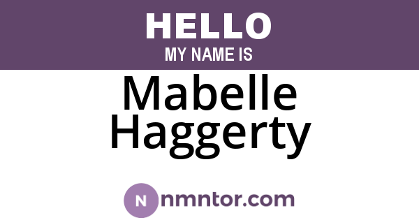 Mabelle Haggerty